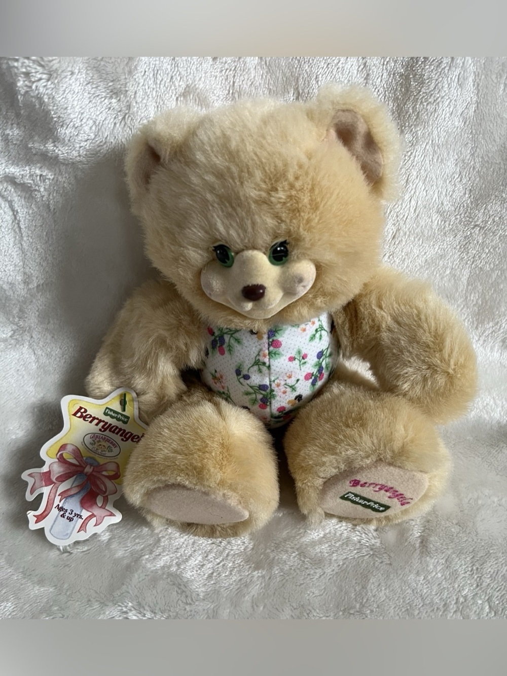 Vintage 1998 Fisher Price BriarBerry BerryAngela Bear Plush 9"